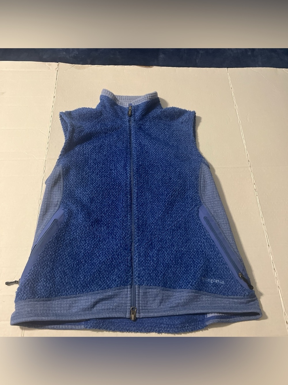 VTG Patagonia Women's R2 Regulator Fleece Vest; Size Large Radar Blue Y2K